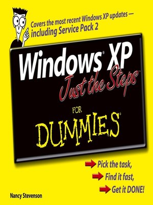 cover image of Windows XP Just the Steps For Dummies
